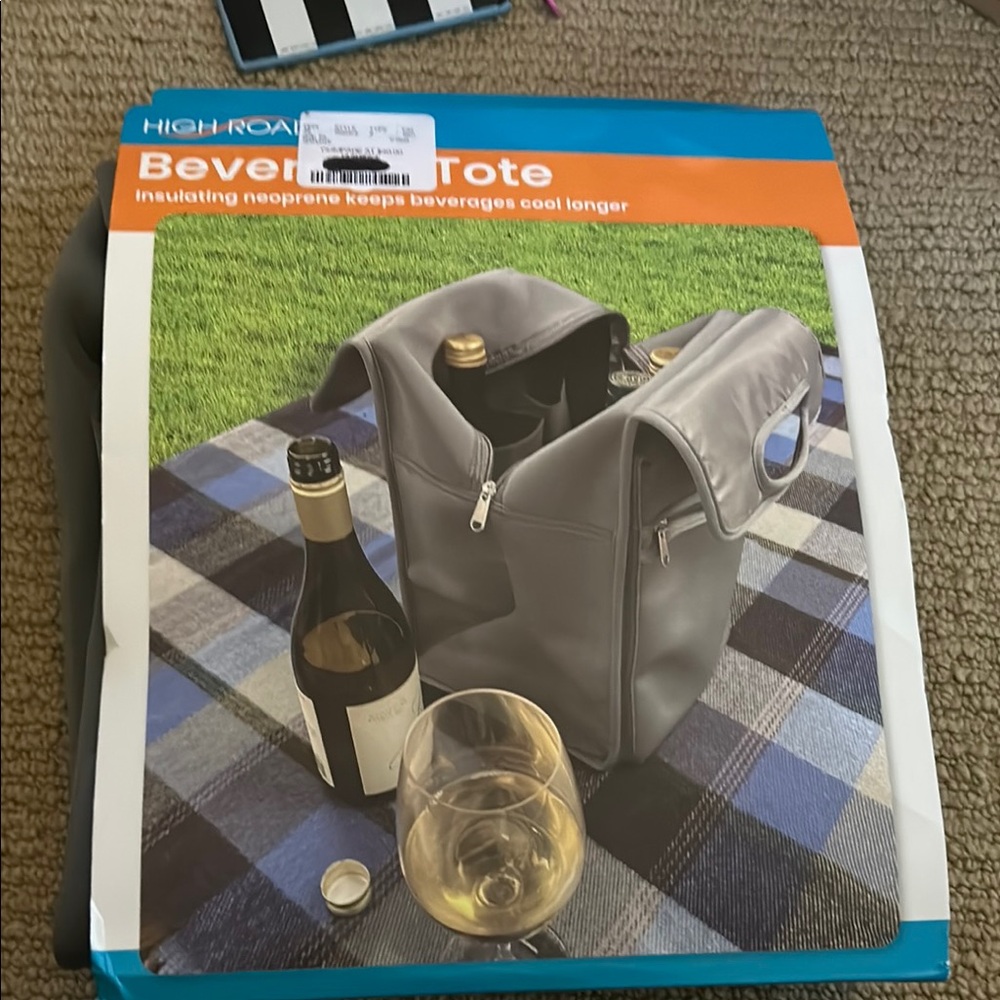 Gray Beverage Tote